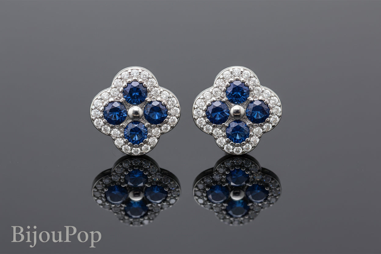 Radiant 18K Gold Bloom Studs