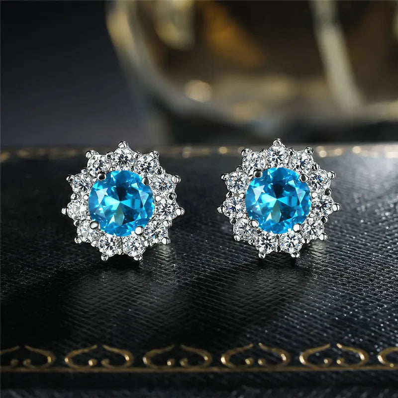 Midnight Crystal Double Stud Earrings