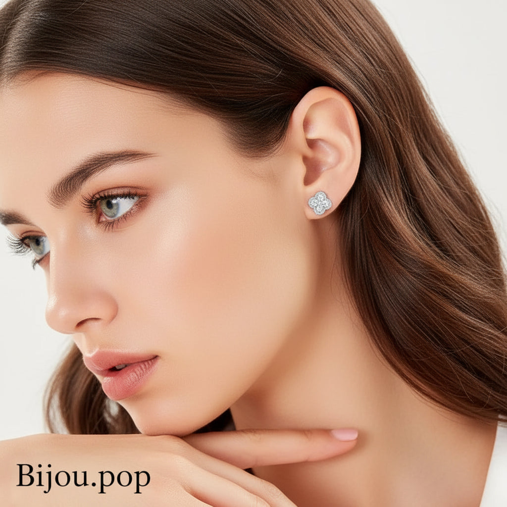 Radiant 18K Gold Bloom Studs