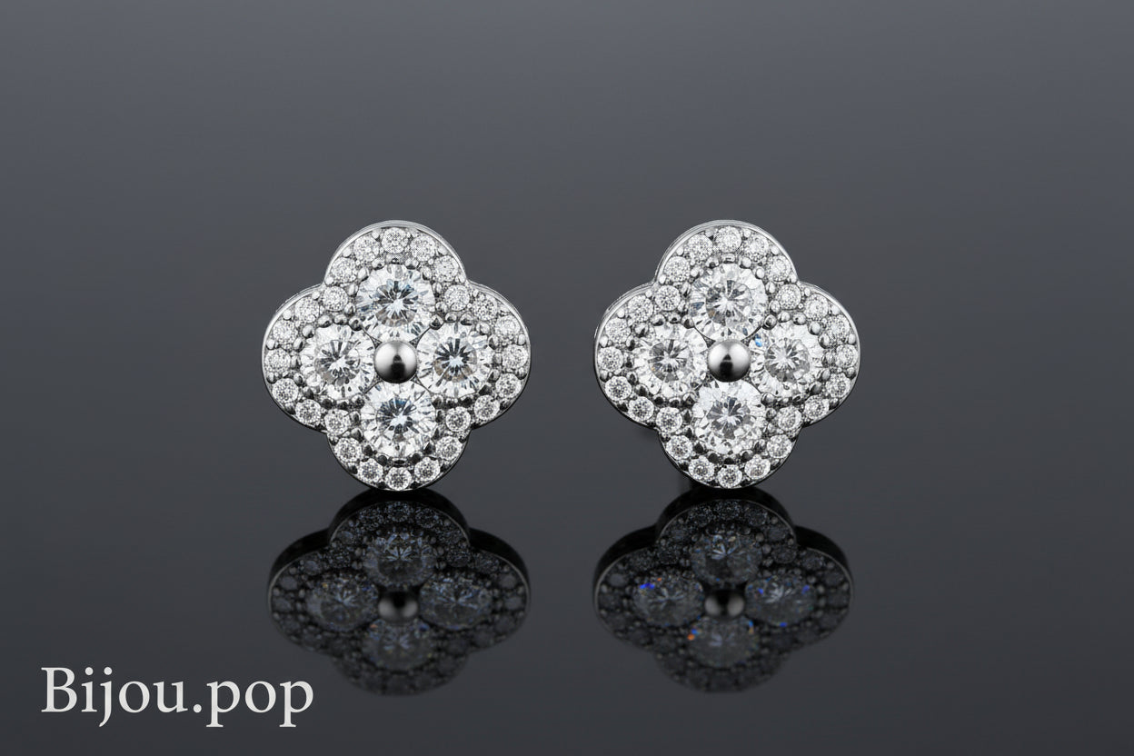 Radiant 18K Gold Bloom Studs
