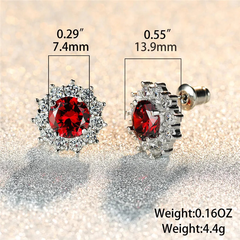 Midnight Crystal Double Stud Earrings