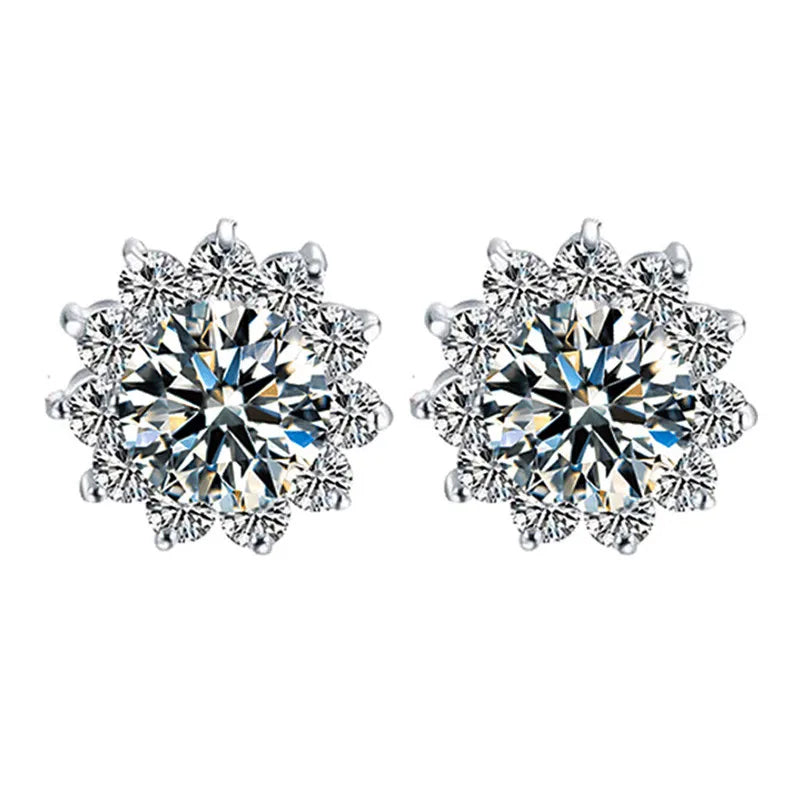 Midnight Crystal Double Stud Earrings