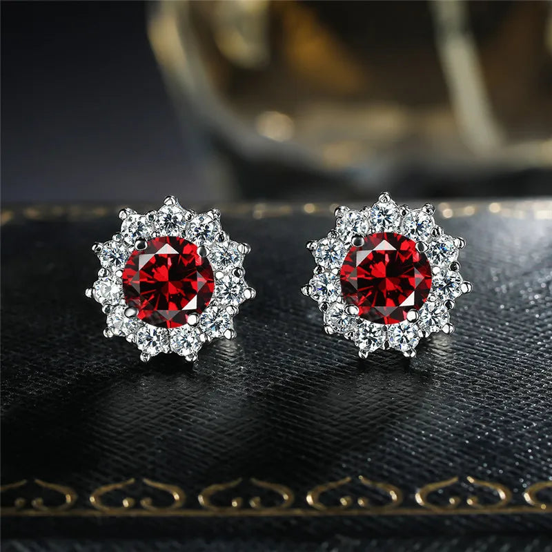 Midnight Crystal Double Stud Earrings