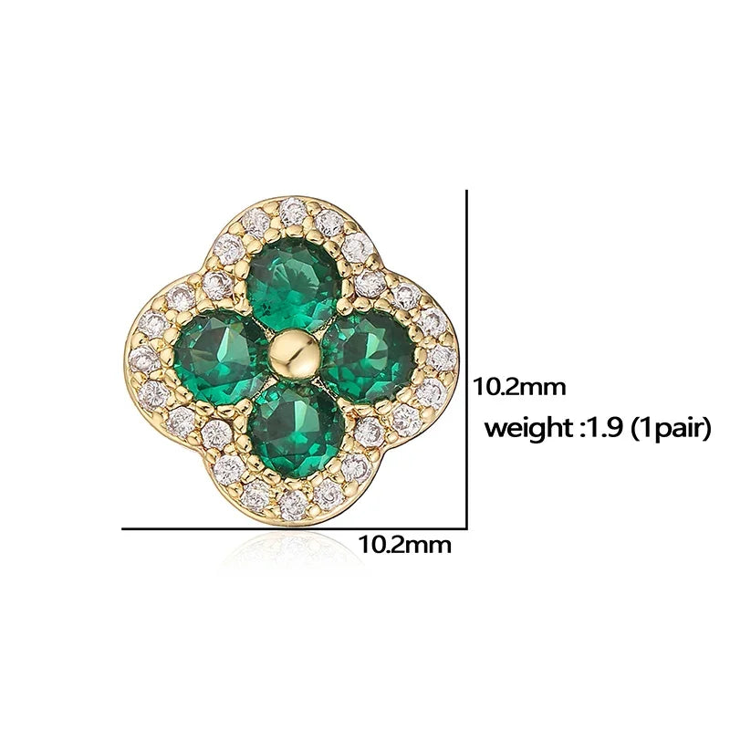 Radiant 18K Gold Bloom Studs